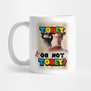 Tobey, or not Tobey? That is the question. Mug